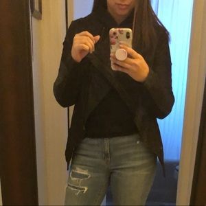 H&M black waterfall jacket